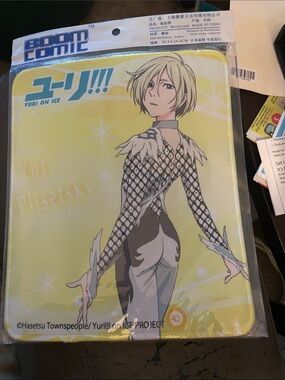 Yuri on Ice Yuri Plisetsky Yellow Character Mouse Pad
